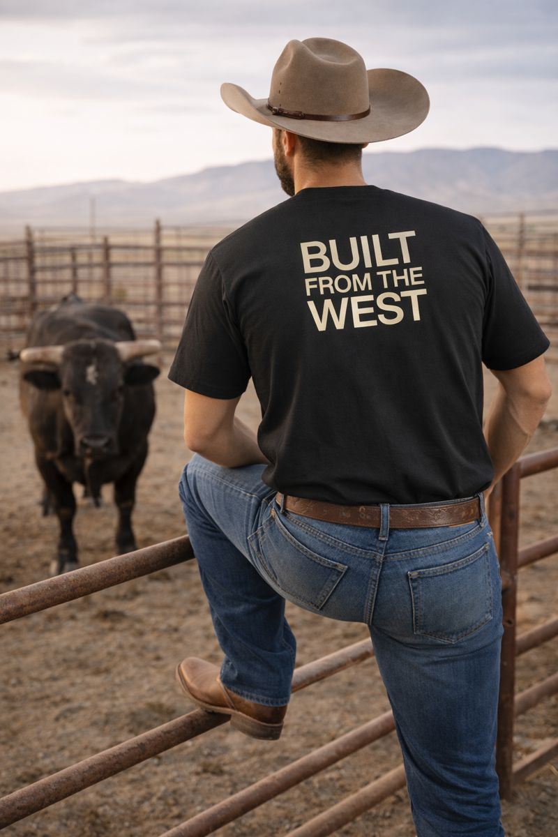 Built From the West Tee – Black